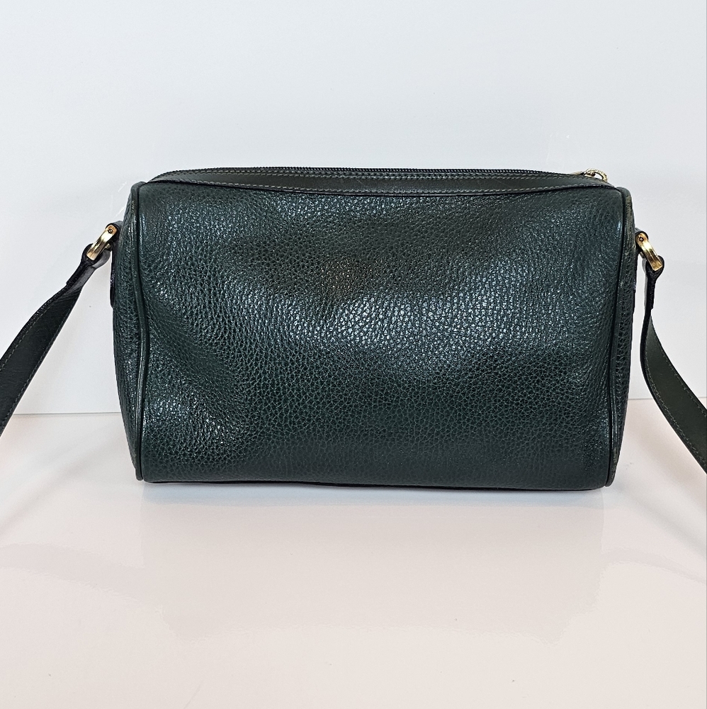 Mark Cross Vintage Green Leather Shoulder Handbag Made in Italy - Picture 4 of 12